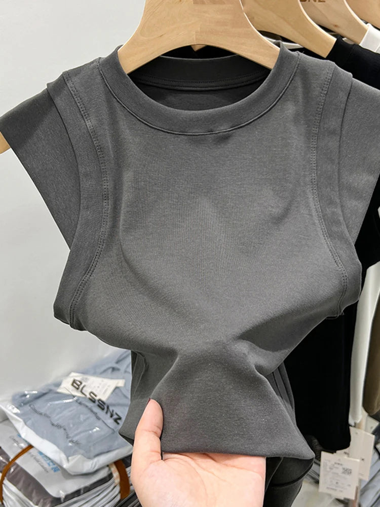 女裝夏季純色Tee